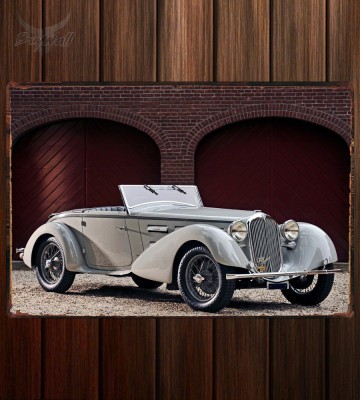Металлическая табличка Alfa Romeo 6C 1750 GS Spider by Castagna
